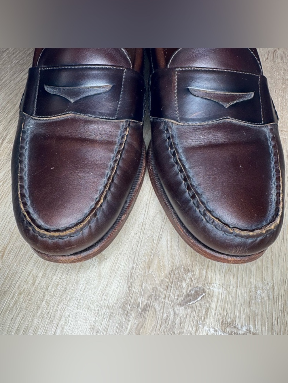 Allen Edmonds Montecito Shoes Men's 11 3E Brown Leather Dress Penny Loafers - Picture 3 of 7
